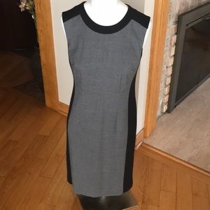 Ann Taylor grey and black dress